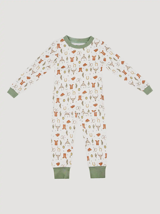 Wrangler Youth Pajama Set in Sheriff