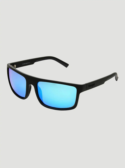 Blue Lens Rectangle Sunglasses:Blue:One Size