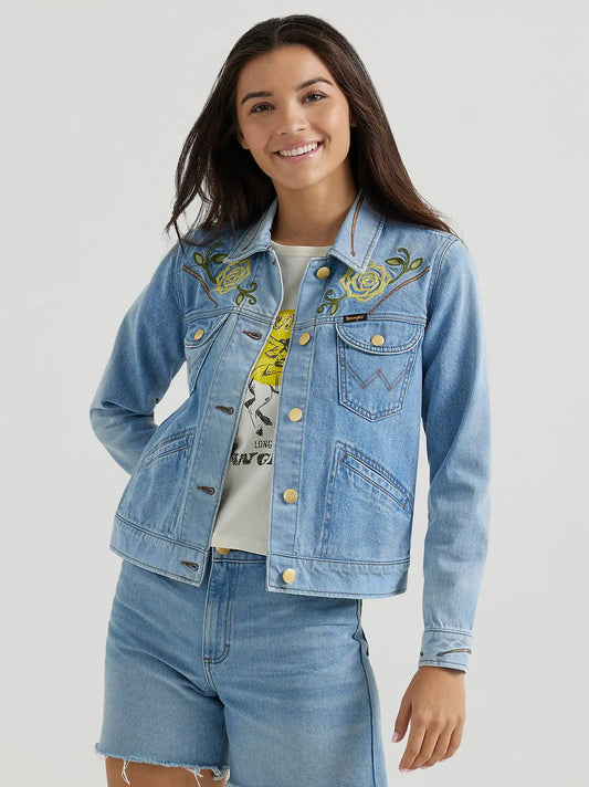 Wrangler® x Yellow Rose by Kendra Scott Trucker Jacket in Sunfade
