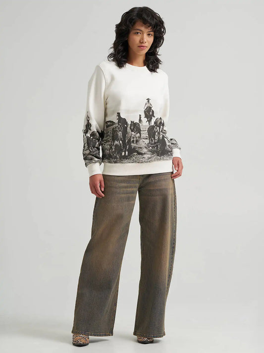 Women’s Low Rise Ultra Barrel Jean in Warm Dunes