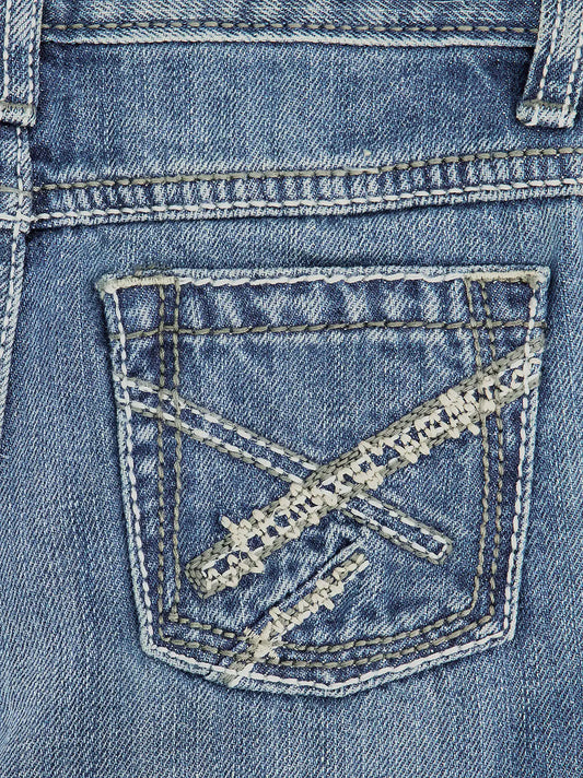 Boy's Wrangler® 20X® Vintage Bootcut Slim Fit Jean (8-20) in Breaking Barriers