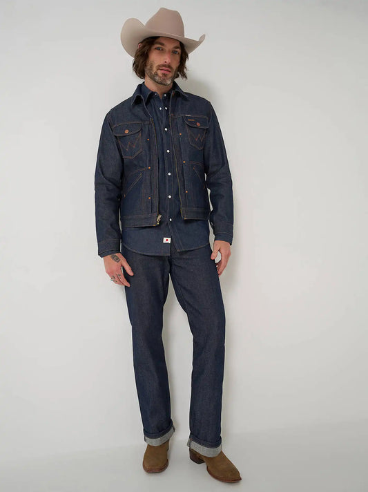 Wrangler® Cowboy Cut® Raw Selvedge Blue Bell Jean in Indigo Raw