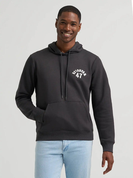 Upside Down Wrangler Graphic Hoodie in Phantom