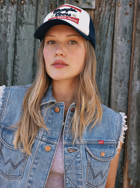 Wrangler x Coors Trucker Cap:Dark Blue:OS