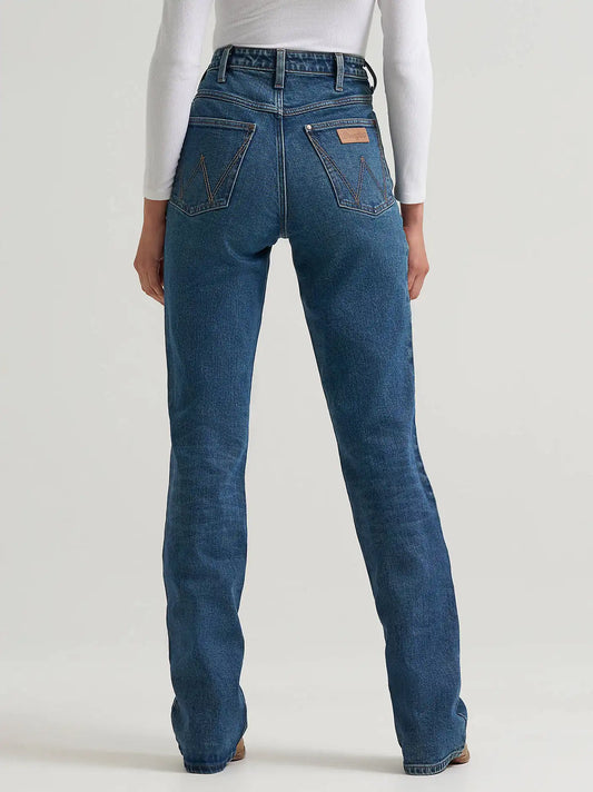 Women's High Rise Rodeo Bootcut Wrangler Riding Jean in Emmy
