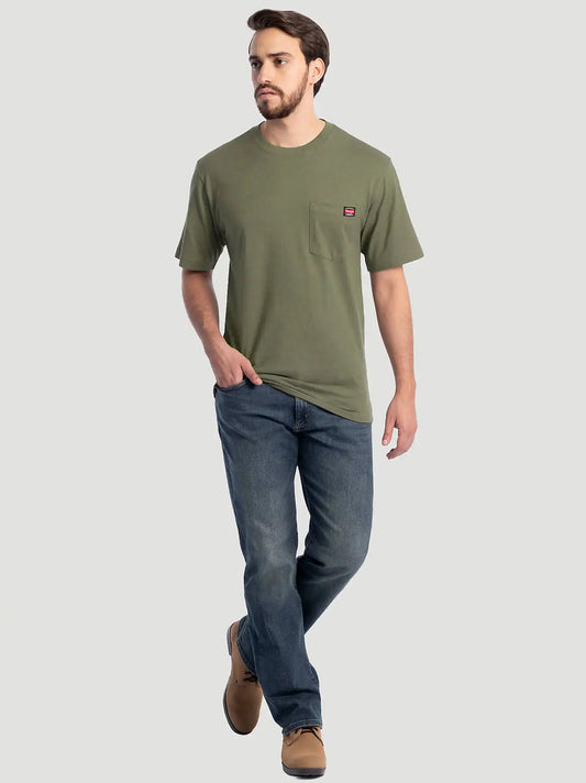 Men's Workwear Pocket T-Shirt in Lichen Green