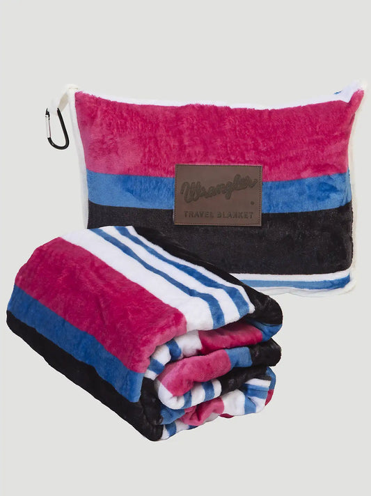 Wrangler Brushpopper Travel Blanket:Pink:One Size
