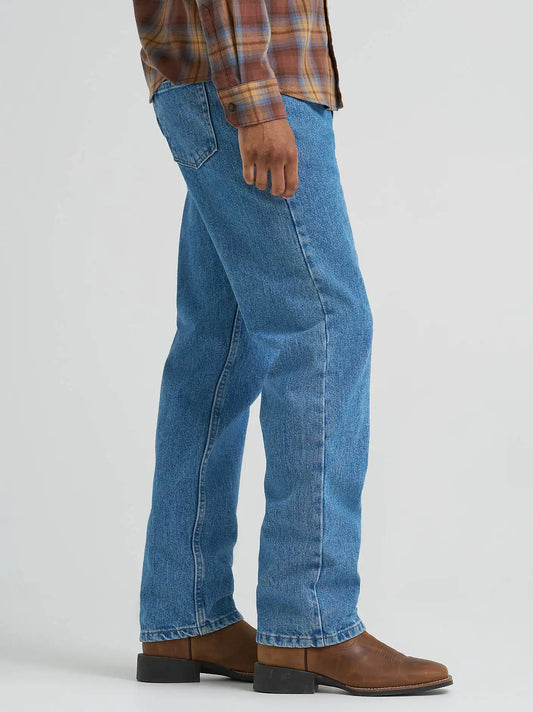 Wrangler® Five Star Premium Denim Relaxed Fit Jean in Stone Bleach