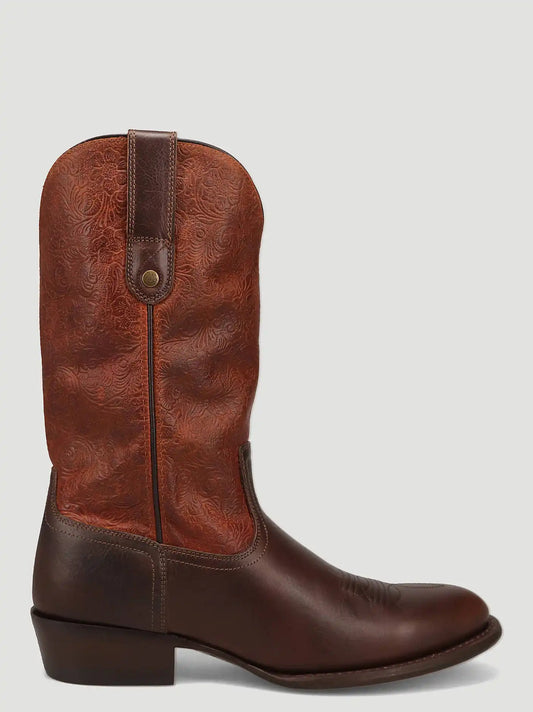 Men's Keenan Round-Toe Western Boot in Brandy
