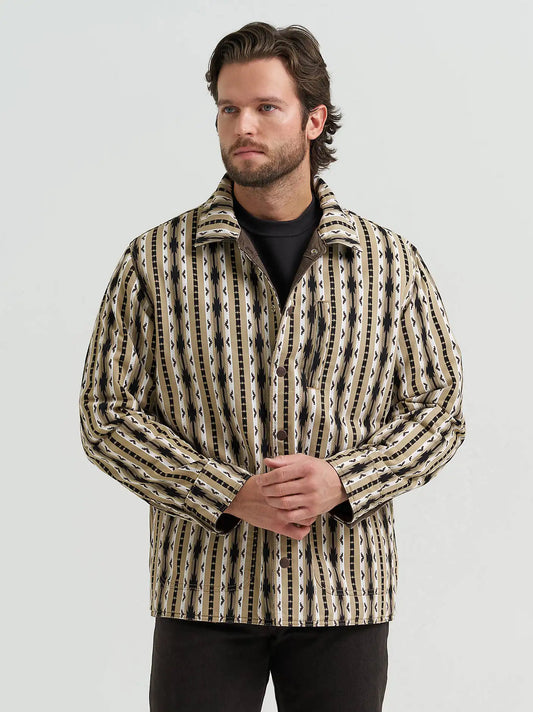 Men's Reversible Quilted Jacket in Turkish Coffee