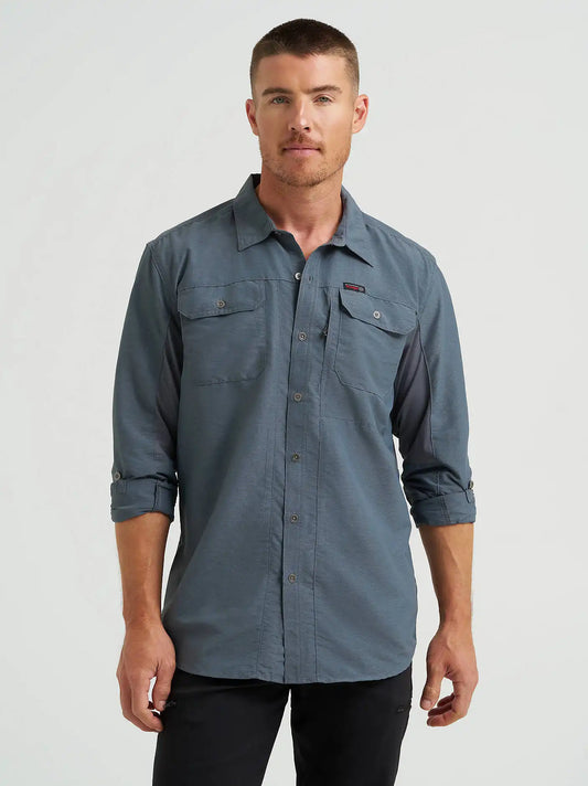 Wrangler ATG™ Men's Mixed Material Shirt in Turbulence