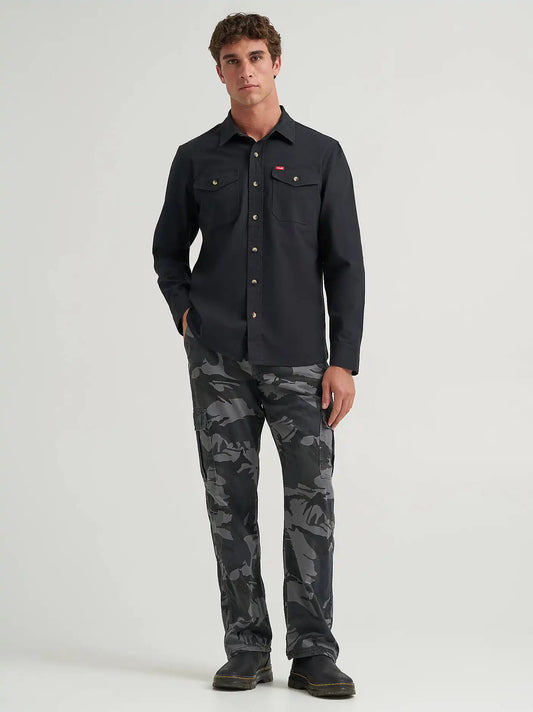 Men's Fleece Lined Cargo Pant in Wildwood Asphalt Camo