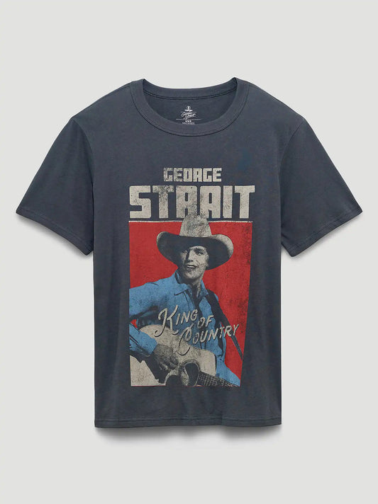 George Strait Young King Graphic T-Shirt in Asphalt