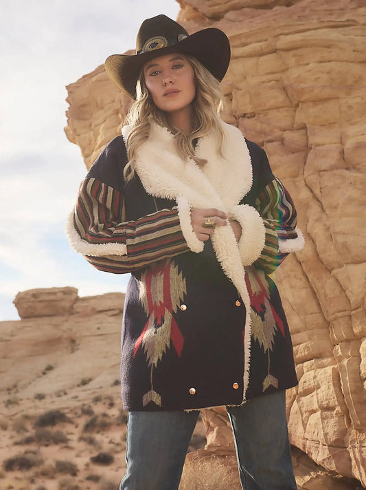 Lainey Wilson x Wrangler Jacquard Lainey Coat in Jacquard