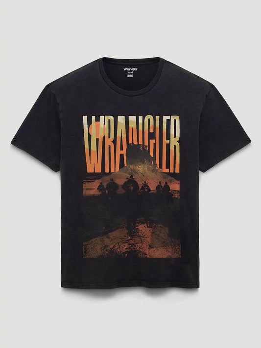 Plateau Cowboys Vintage Fit Graphic T-Shirt in Black Beauty