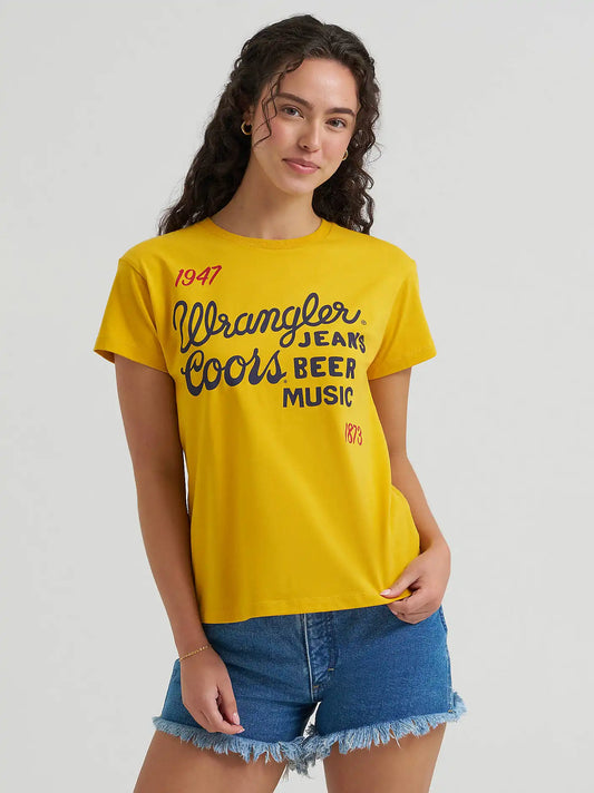 Wrangler x Coors Women's Tee in Mango Mojito