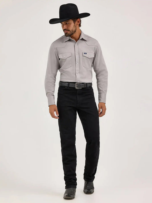 Wrangler® Cowboy Cut® Slim Fit Jean in Shadow Black