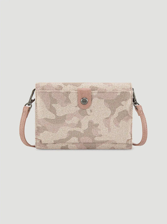 Camo Print Small Cross Body:Pink:One Size