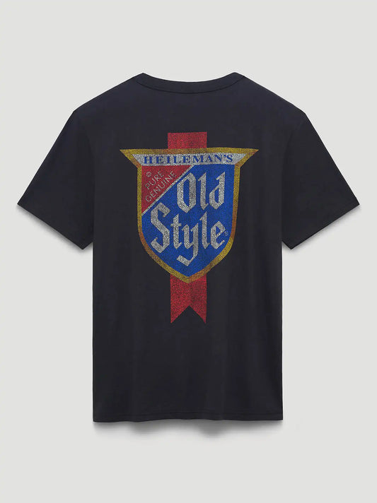 Heileman's Old Style Shield Back Graphic T-Shirt in Phantom