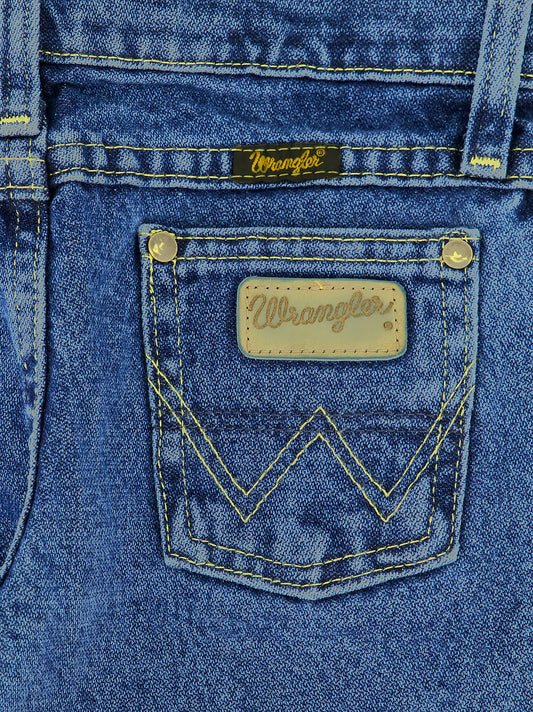 Boy's George Strait Cowboy Cut® Collection by Wrangler® Original Fit Jean (4-7) in Heavyweight Stone Denim