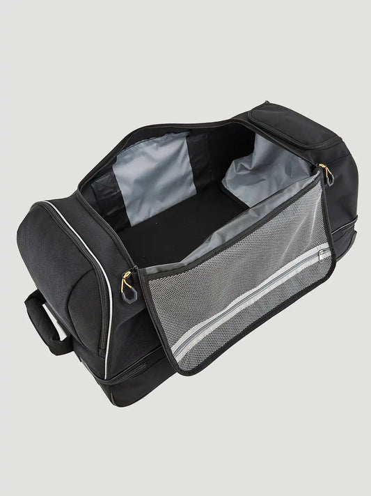 ATG 30 Inch 2 Section Rolling Duffel Bag:Black:One Size