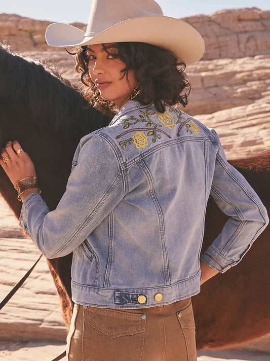 Wrangler® x Yellow Rose by Kendra Scott Trucker Jacket in Sunfade