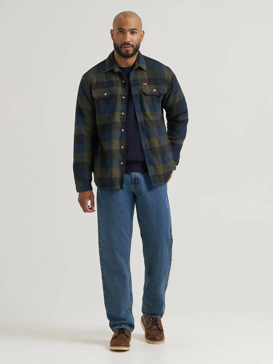 Men's Ridgeline Heavyweight Shirt Jacket in Navy Olive