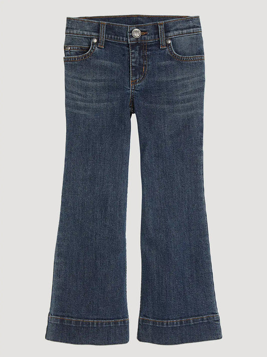 Girl's Wrangler® Wide Leg Trouser Jean (4-14) in Darci