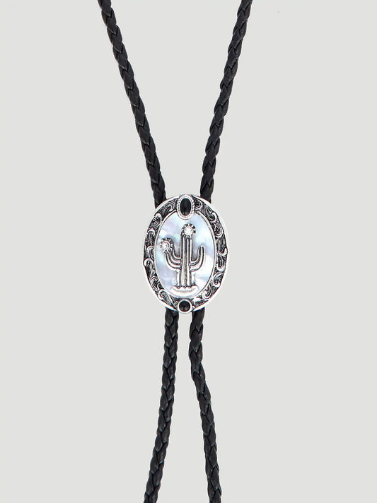 Western Bolo Tie Necklace:Black:One Size: