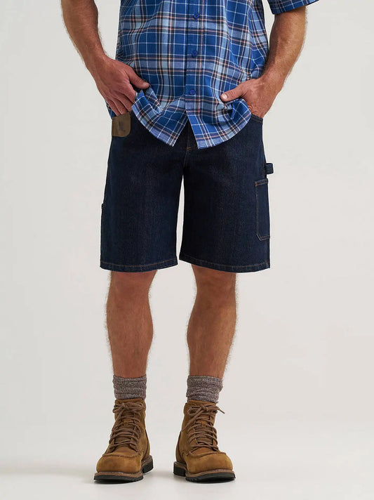 Wrangler RIGGS Workwear® Performance Denim Carpenter Short in Dark Wash