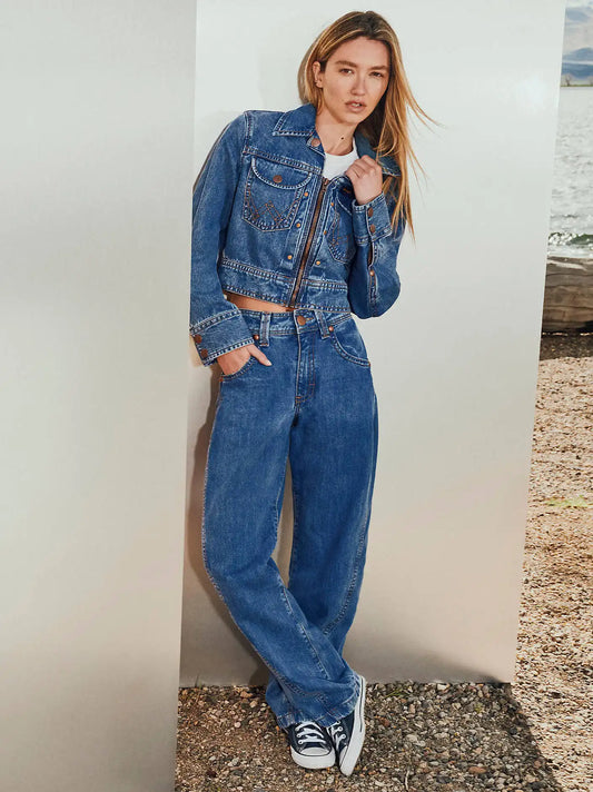 Women's Super Wrangler® Barrel Jean in Cowboy Fade