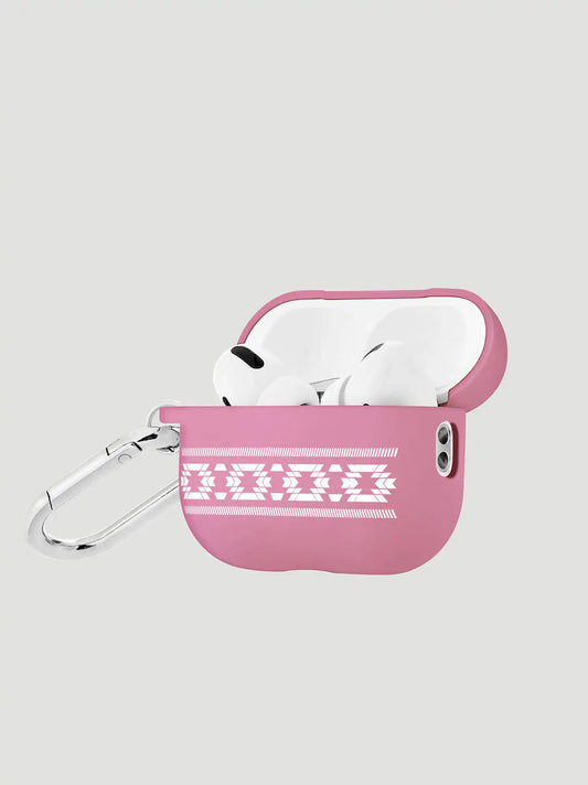 Earbuds Case with Carabiner:Dark Pink Multi:One Size: