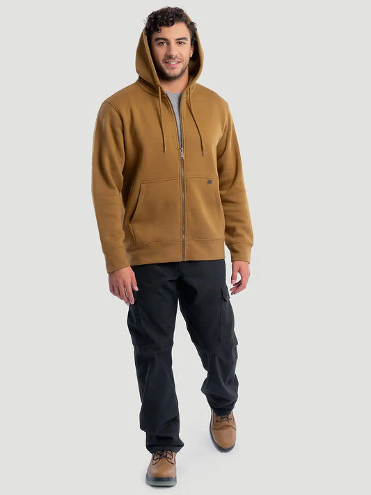 Men's RIGGS WORKWEAR® Full Zip Hoodie in Duck Brown