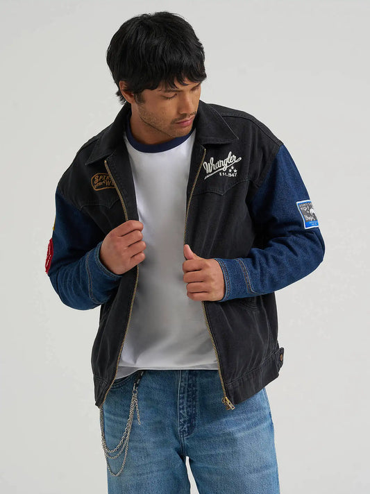 Men’s Rodeo Sport Trailrider Jacket in Black Morning Wash