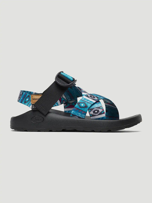 Chaco x Wrangler Men's Mega Z Checotah Classic Sandal in Checotah Bluebird