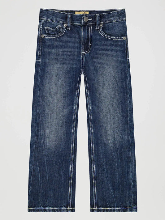 Boy's Wrangler® 20X® Vintage Bootcut Slim Fit Jean (8-20) in Canyon Lake