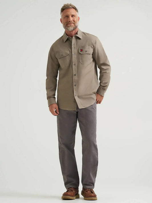 Wrangler® RIGGS Workwear® Ground Cloth Work Shirt in Brindle