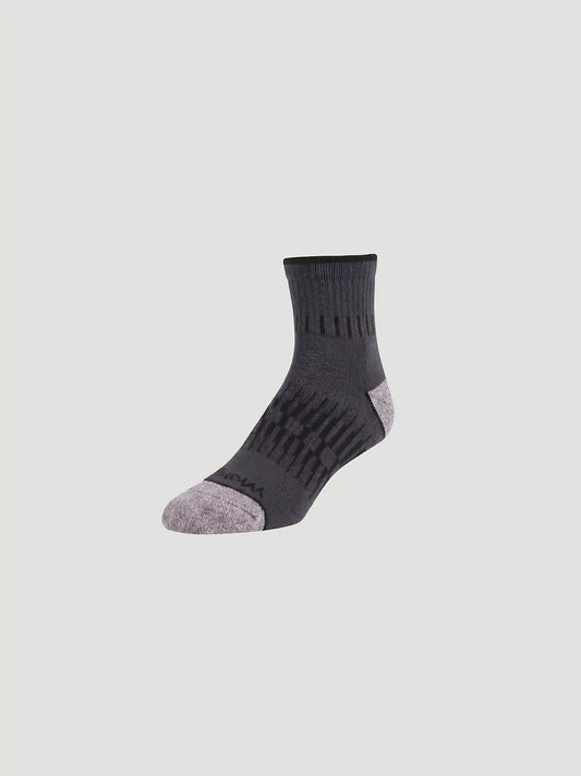 Wrangler RIGGS Workwear Tough Flex Quarter Sock 6 Pack:Grey:One Size