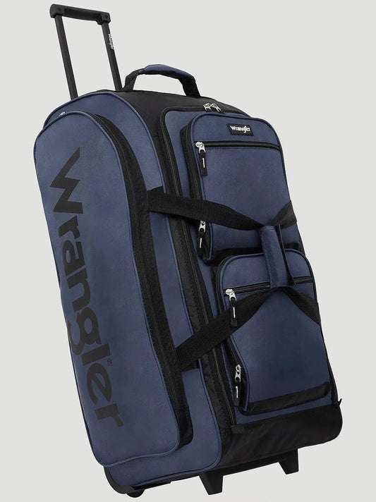 Wesley Rolling Duffle Bag:Navy Blue:One Size