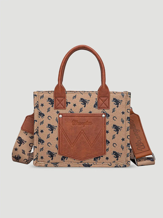 Rodeo Print Mini Tote:Brown:One Size