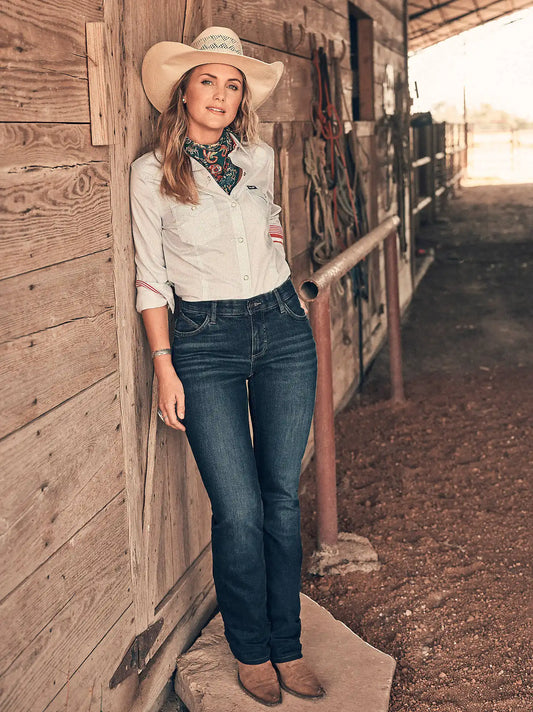 Women's Wrangler® Ultimate Riding Jean Willow Mid-Rise Bootcut in Traci