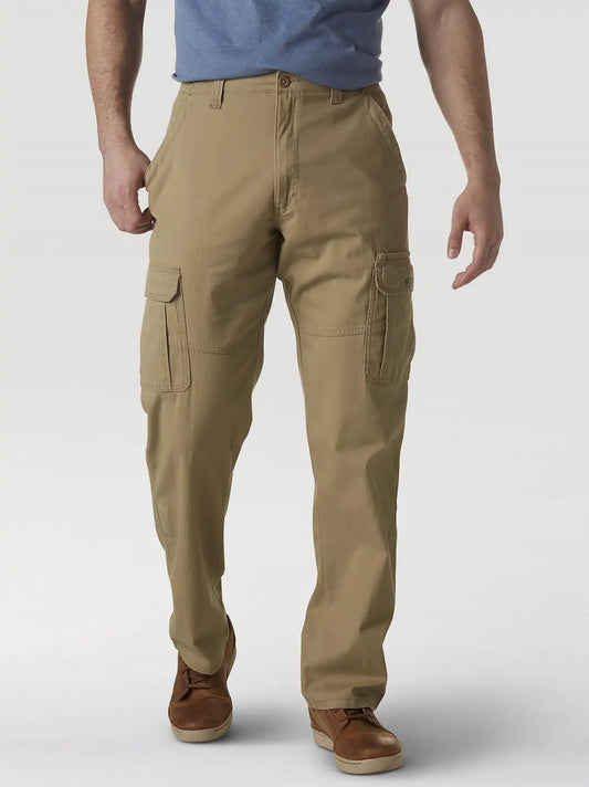Wrangler® Men's Five Star Premium Relaxed Fit Flex Cargo Pant in Elmwood