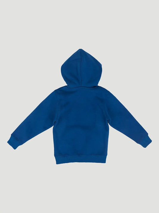 Wrangler Toddler Boy's Graphic Hoodie in Indigo Logo