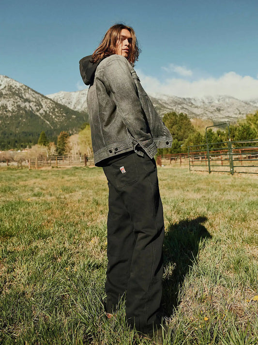 Men’s Double Knee Carpenter Pant in Jet Black