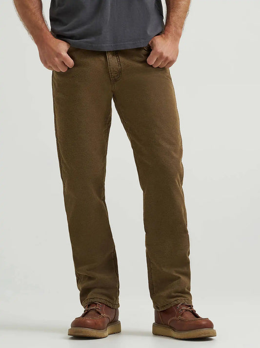 Wrangler Rugged Wear® Thermal Jean in Night Brown