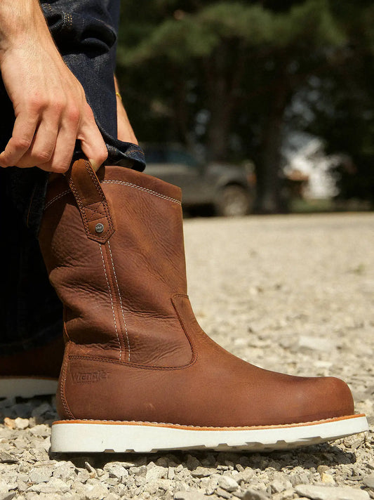 Men's Tex Steel-Toe Wedge Work Boot in Brown