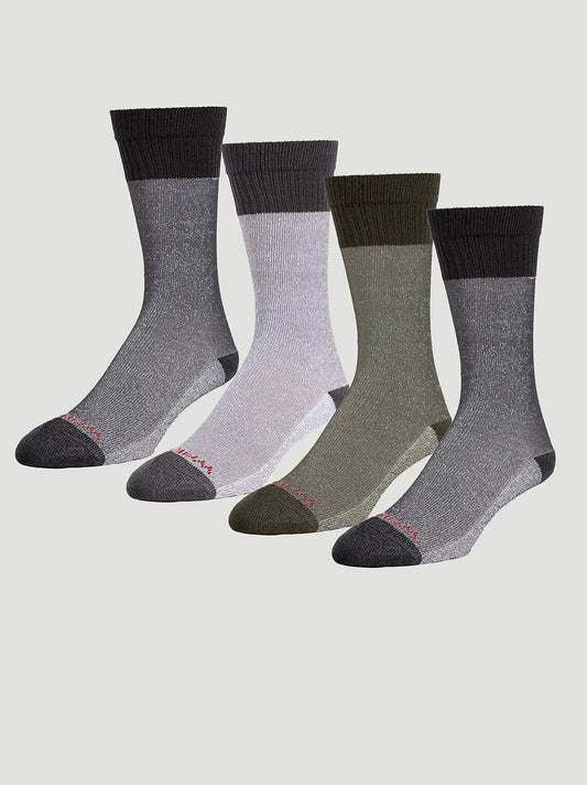 Mens Warmest Boot Sock 4 Pack:Multi:One Size