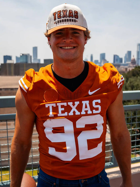 Texas Longhorns Bandana Hat:Ivory/Orange:One Size