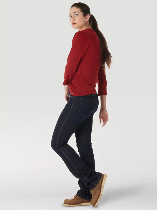 Women's Wrangler® RIGGS Workwear® Bootcut Work Jean in Dark Rinse