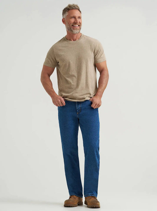Wrangler Rugged Wear® Fleece Lined Relaxed Fit Jean in Stonewash